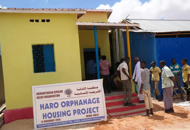 The newly built two-bedroom home for a family of four at KM13, Afgoye, 2019
