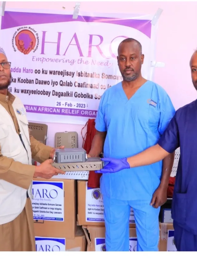 HARO hands over medical supplies to hospital staff in Sool